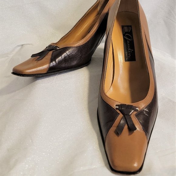 Gaudin Shoes - GAUDIN PARIS Vintage Two Tone Heels  36.5